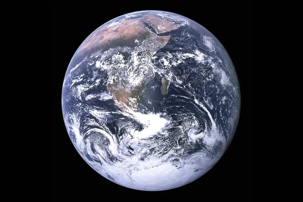 Earth viewed from space representing the climate impact of modern refrigerants