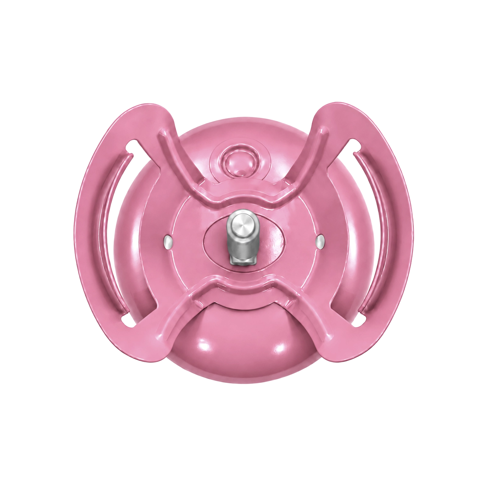 Top view of R410A refrigerant cylinder valve and protective handles