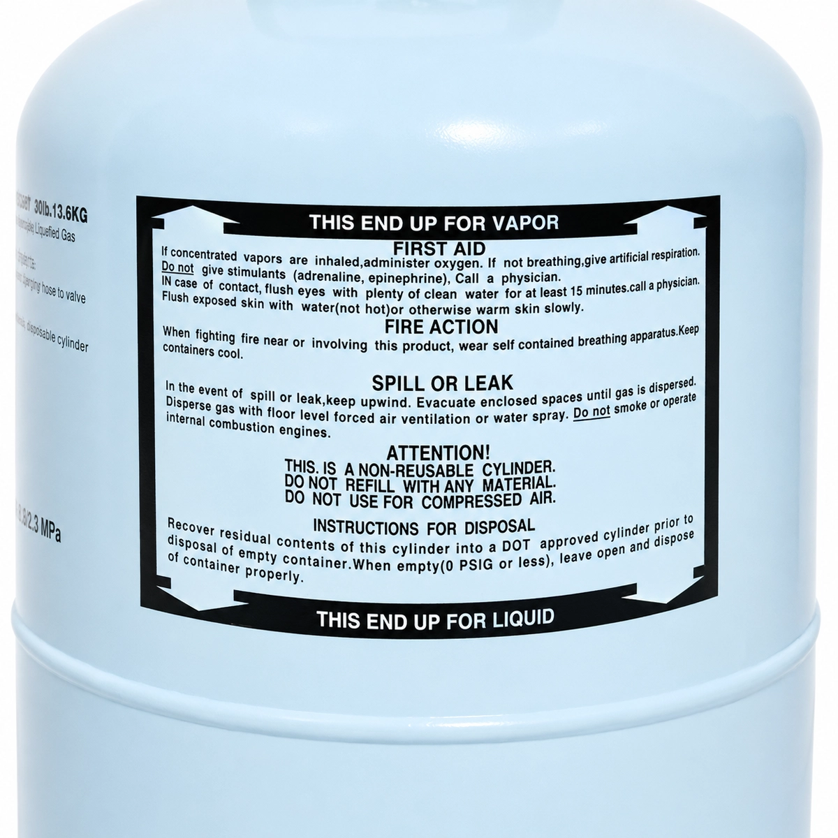30LB R134A Refrigerant R-134A