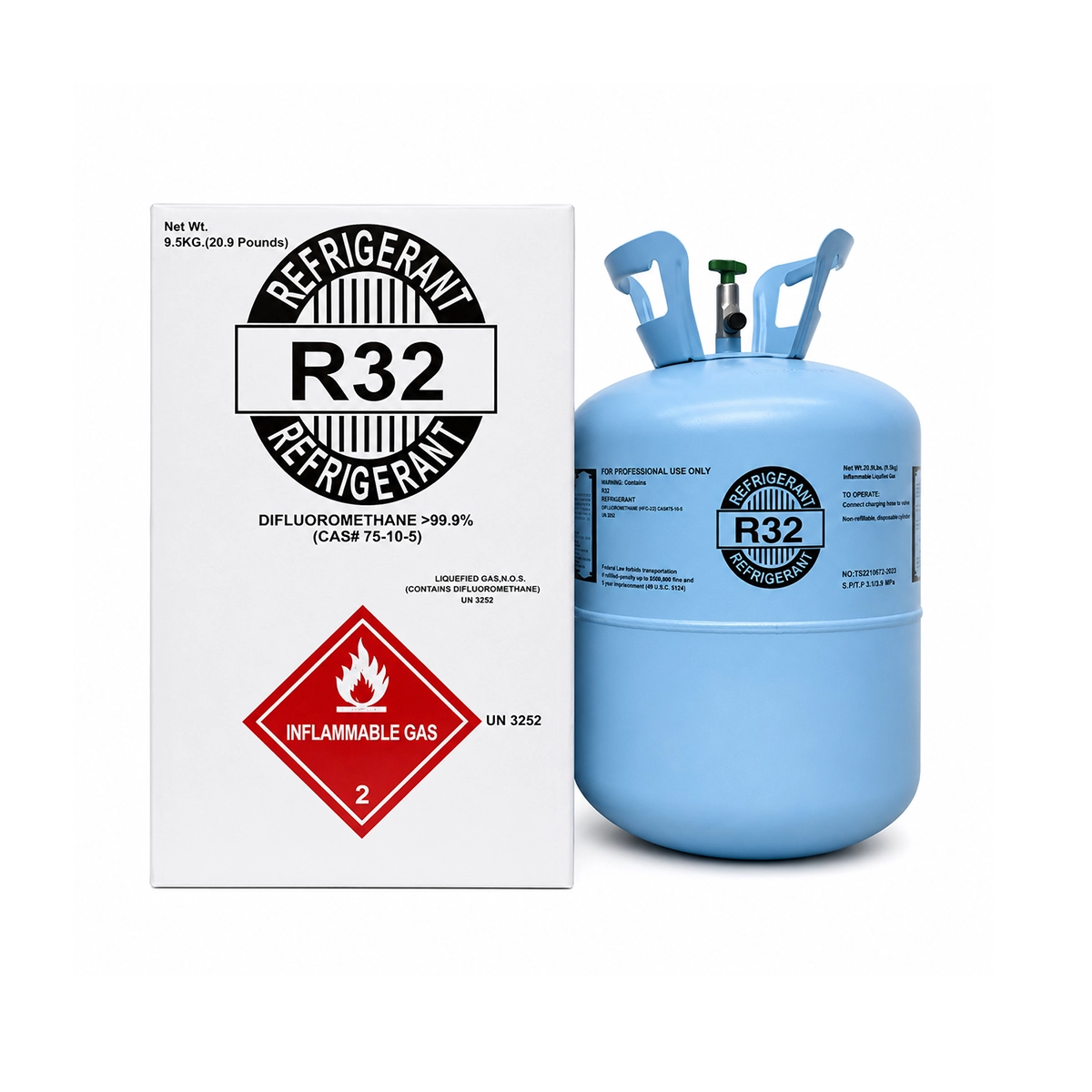 20.9LB R32 Refrigerant R-32