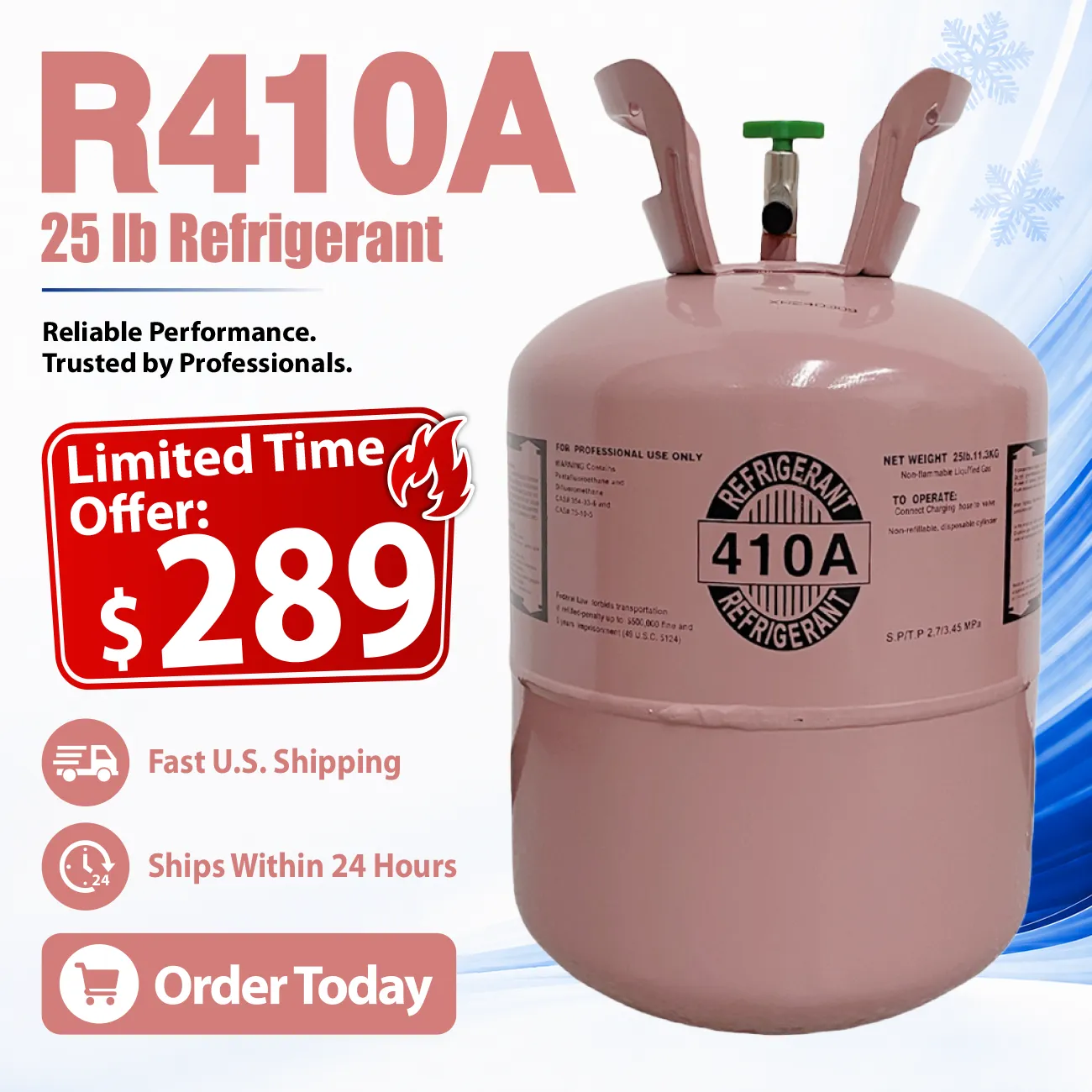 25Lb R410A Refrigerant R-410A