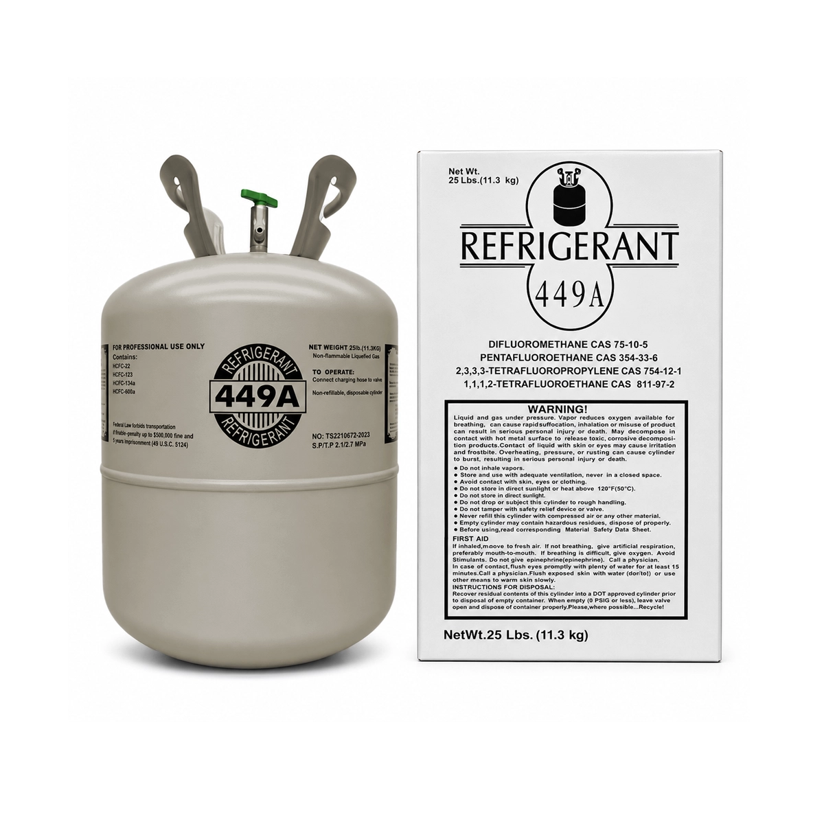 25LB R449A Refrigerant R-449A