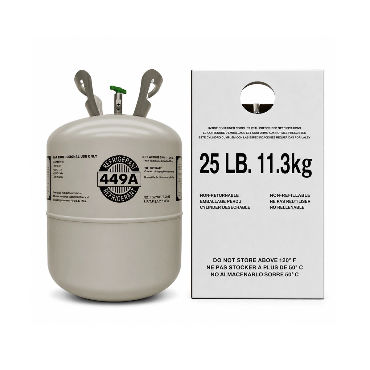 25LB R449A Refrigerant R-449A
