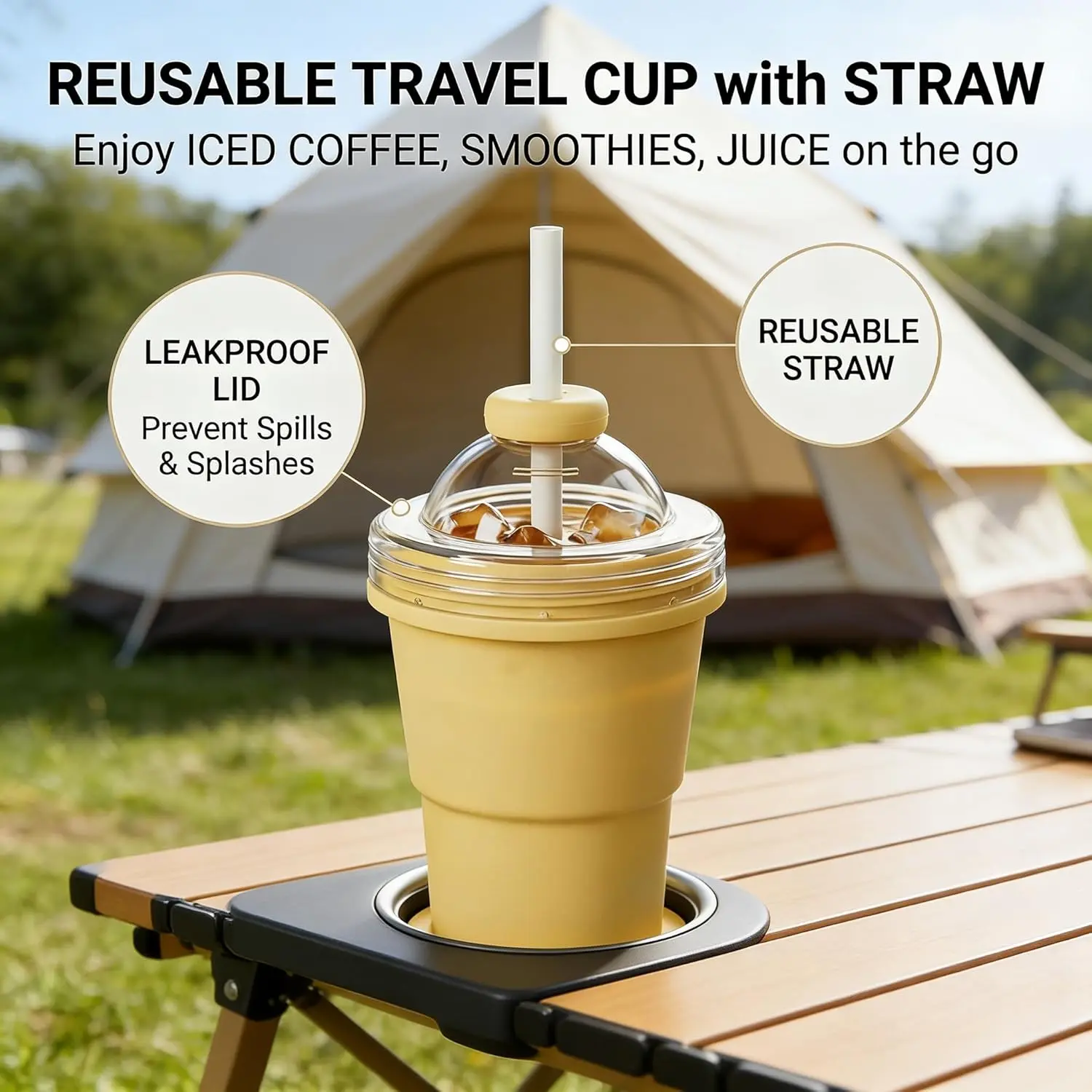 Folding ice hockey cup, silicone cup, summer ice hockey folding water cup, creative silicone ice cube mold, large spherical homemade whiskey freezer. Reusable Coffee