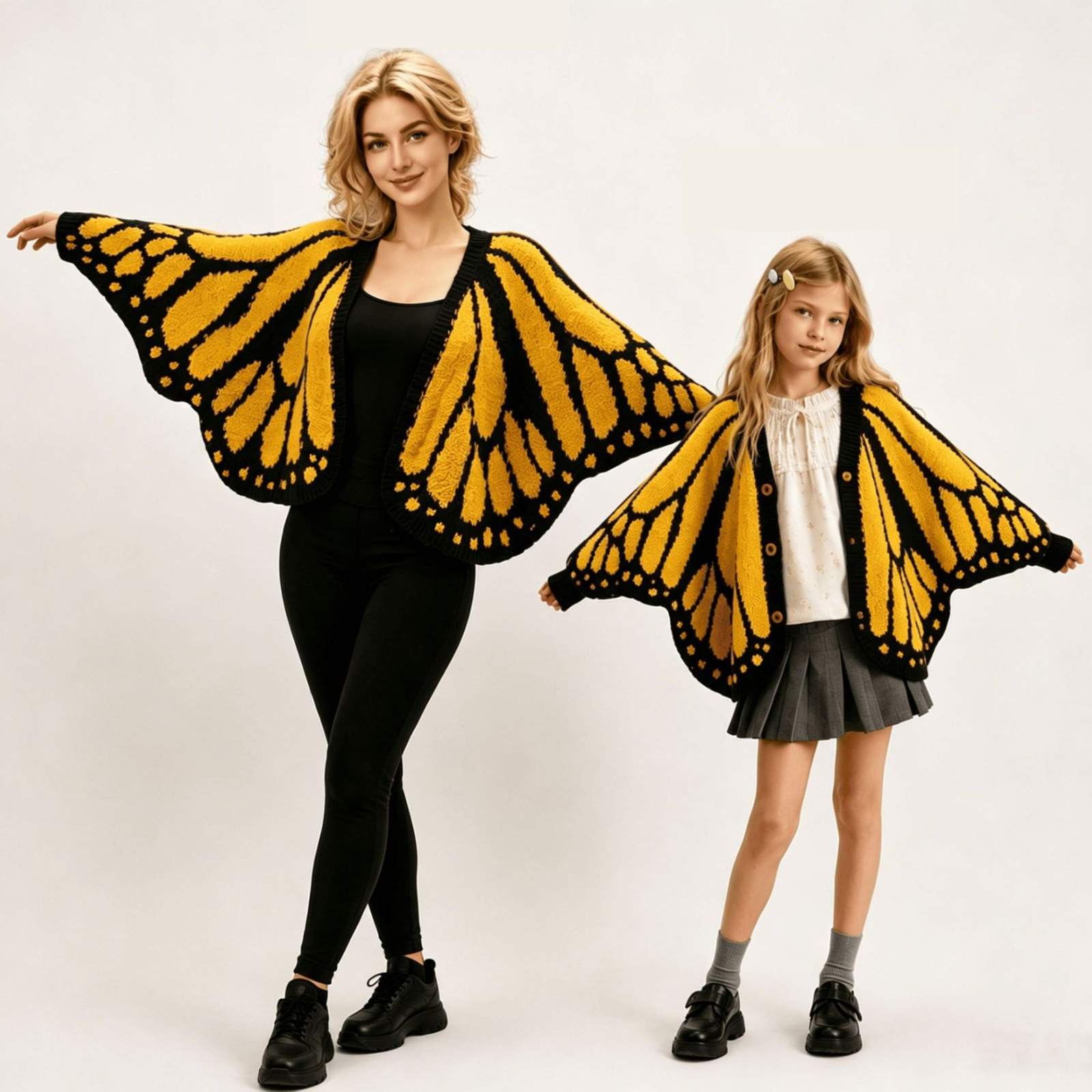 Butterfly knitted cardigan special-shaped butterfly cloak