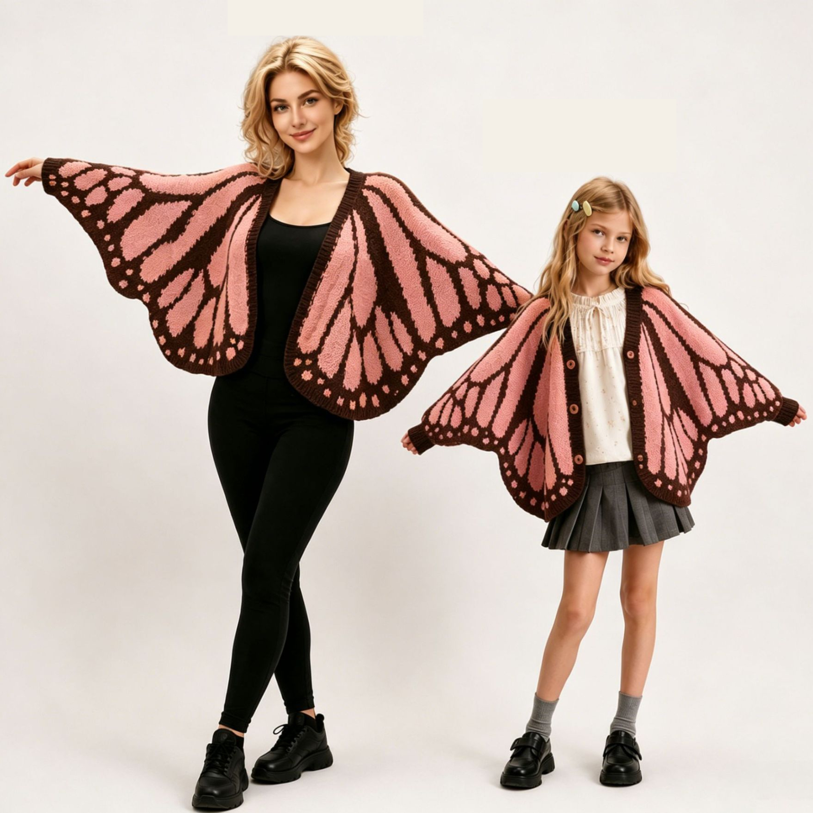 Butterfly knitted cardigan special-shaped butterfly cloak