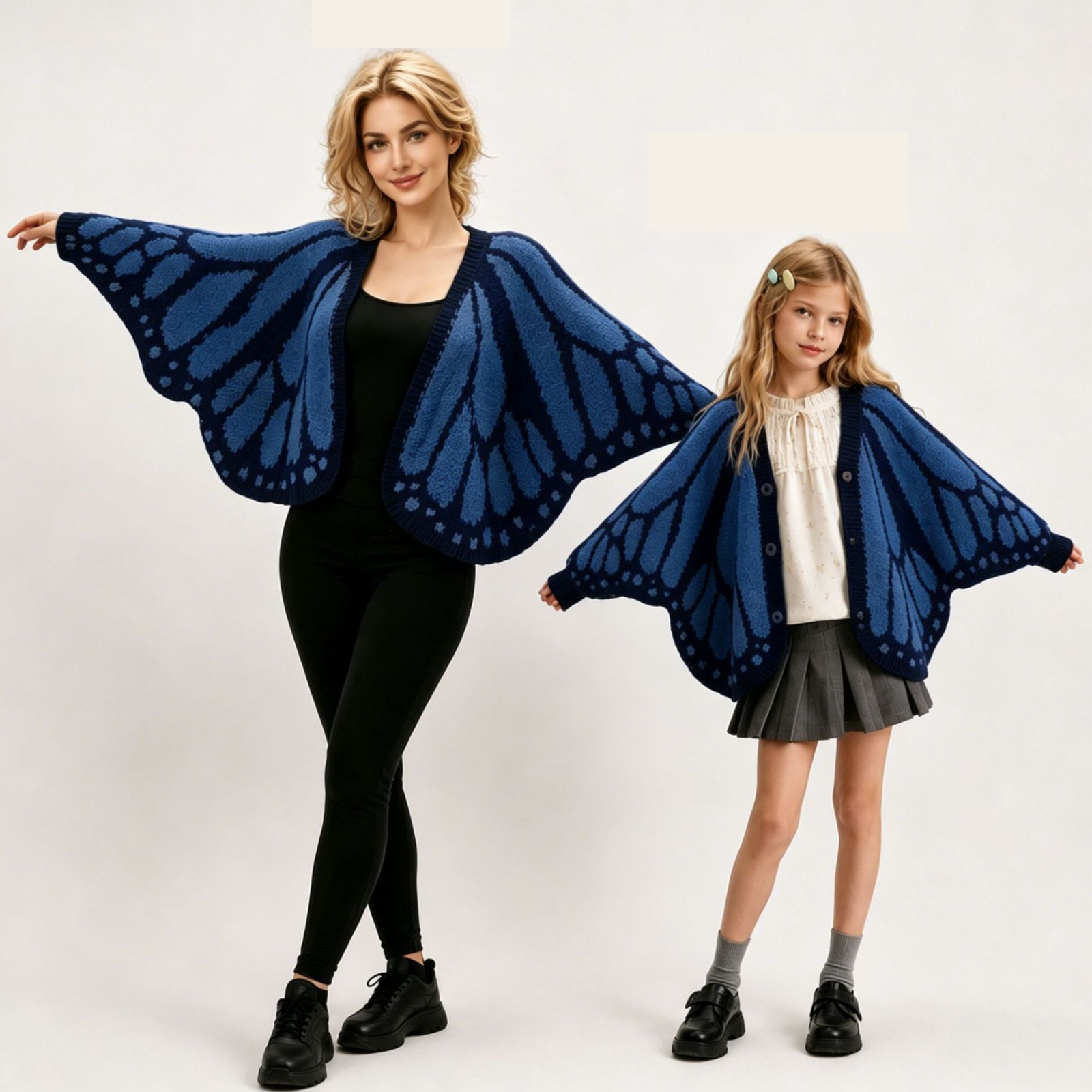 Butterfly knitted cardigan special-shaped butterfly cloak