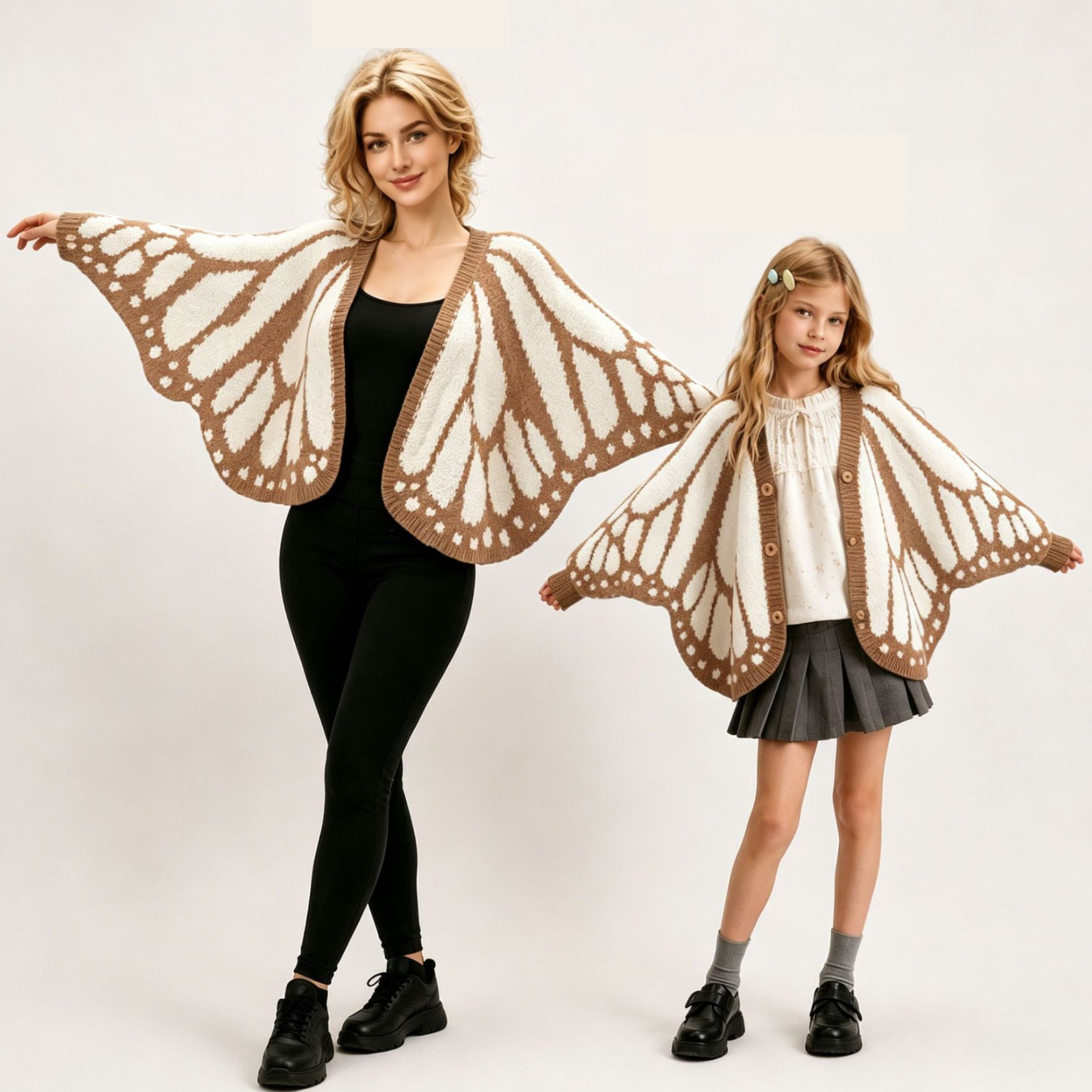 Butterfly knitted cardigan special-shaped butterfly cloak