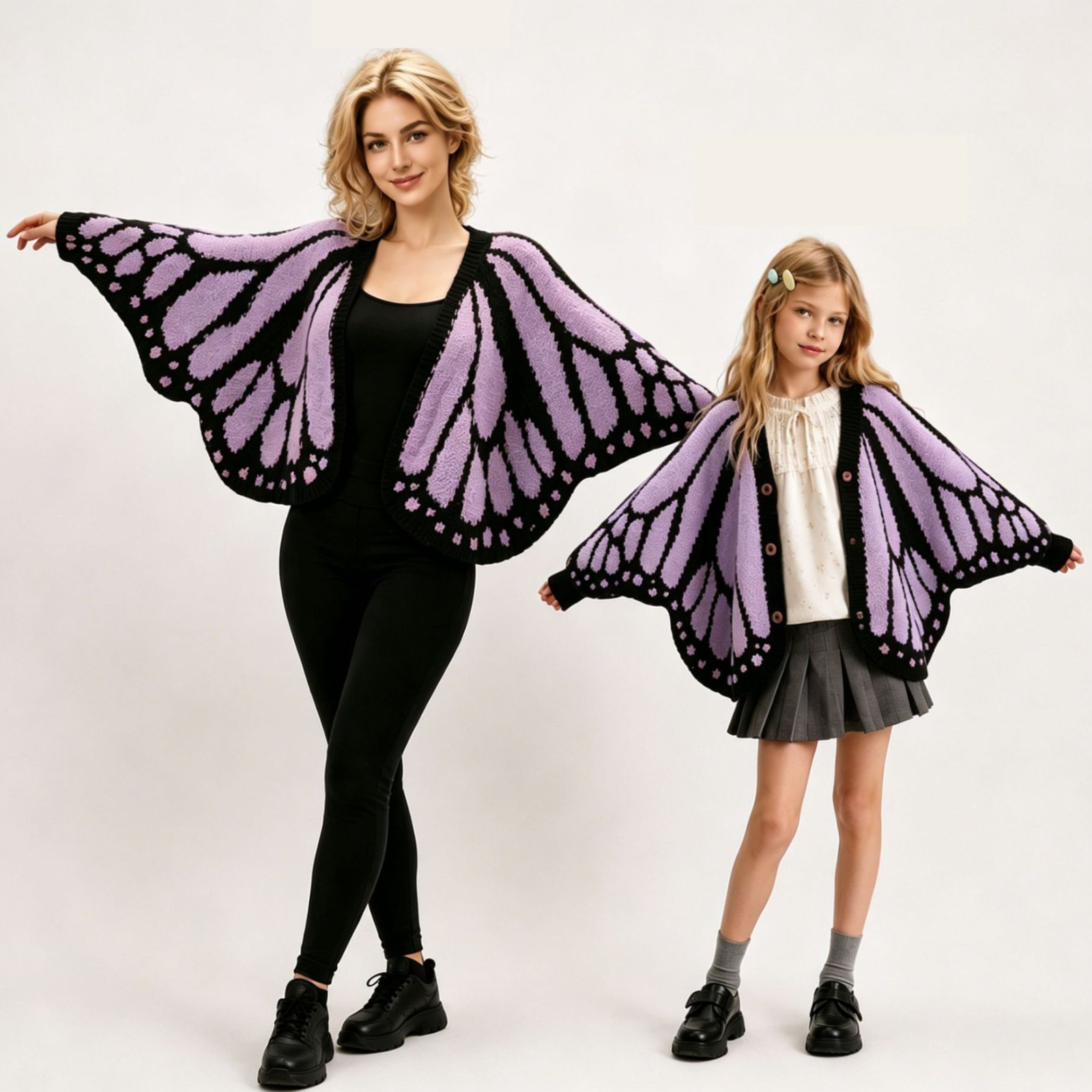 Butterfly knitted cardigan special-shaped butterfly cloak