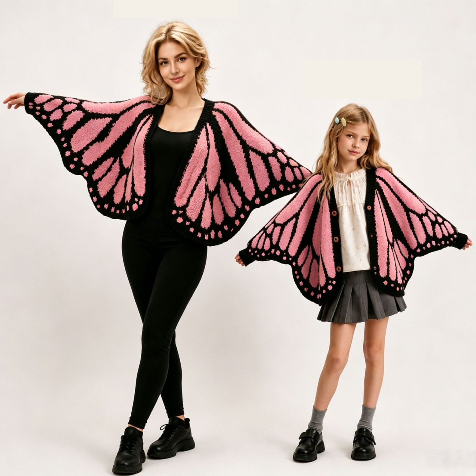 Butterfly knitted cardigan special-shaped butterfly cloak