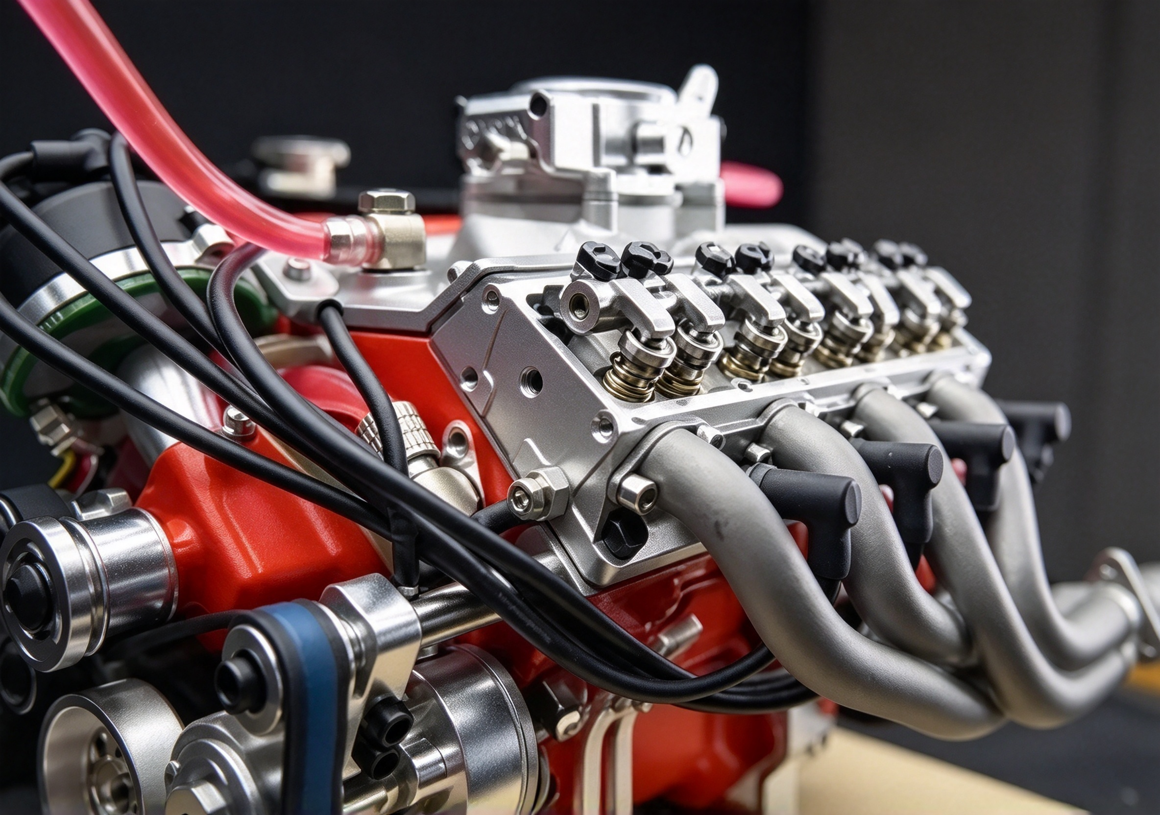 Finished V8 engine model