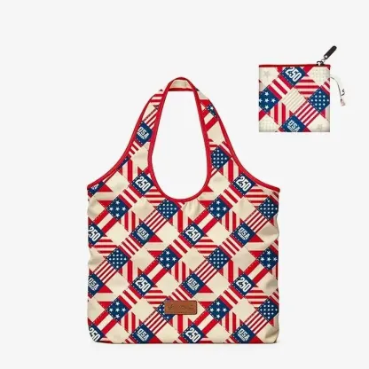 American Flag Tote Bag for Women Vintage Patriotic Western Shoulder Purse with Braided Top Handles