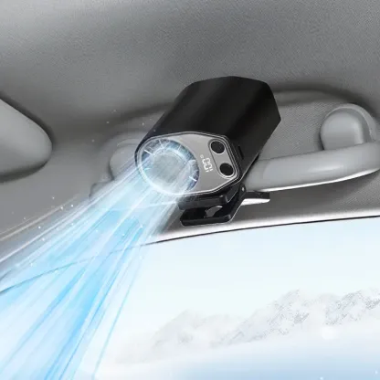 【Summer Survivals】JOYTUTUS 2026 Semiconductor Cooling Car Clip On Fan - 360° Rotation, 100 Speeds Adjustable, LED Display, USB Rechargeable, Wide Clamp, 20Hr 3000mAh Battery, Car Accessories Car Fan Car Seat Fan High Velocity Fan Dealsforyoudays