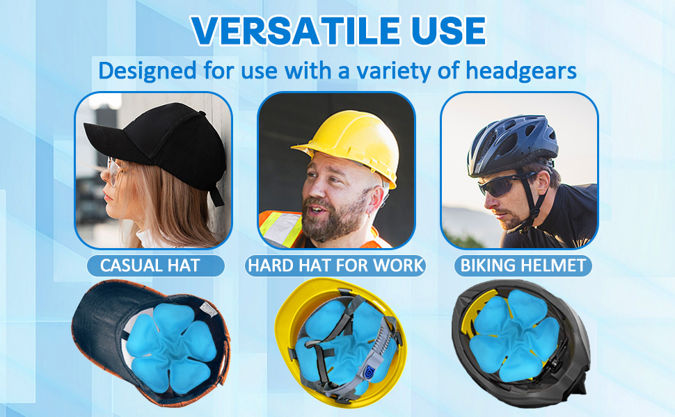 Head Ice Pack, Ice Bag Wraps for Hats, Gel Ice Bags for Relieving Fever