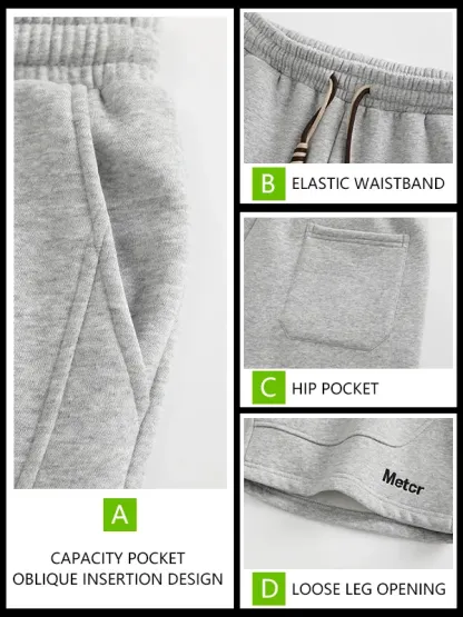 Men's Solid Color Casual Shorts with Side Pockets, Regular Fit, Relaxed Drawstring Waist, Breathable Lightweight Fabric, Sporty Style for Summer Outdoor Activities, Daily Wear and Vacation