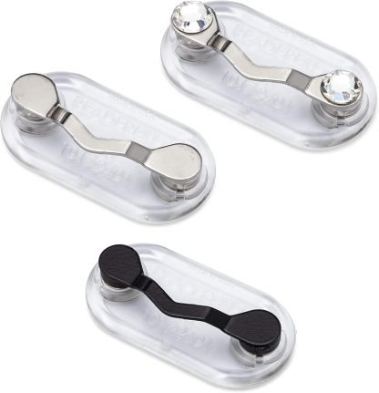 Readerest Magnetic Glasses Holder (3 Pack), Magnet Clip for Readers, Sunglasses & Work Badges for Men & Women, USA Made