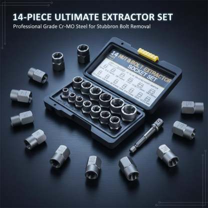 Impact Bolt Nut Extractor Set