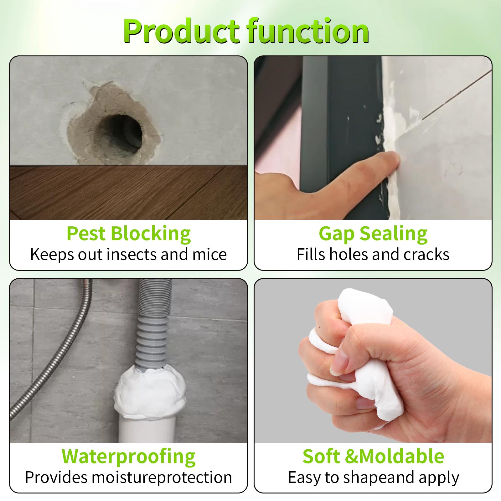10PCS Wall Hole Repair Kit –Sealant Mastic Putty for Quick Fix, Air Conditioning & Drain Holes, Durable, Easy-to-Apply Mending Mud for Home Repair, Wall Crack Filling & Leak Sealing 10PCS Wall Hole Repair Kit –Sealant Mastic Putty for Quick Fix, Air Conditioning & Drain Holes, Durable, Easy-to-Apply Mending Mud for Home Repair, Wall Crack Filling & Leak Sealing