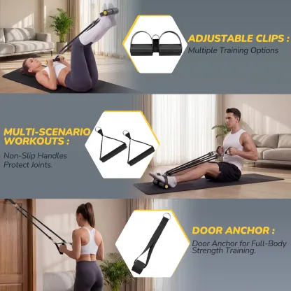 AddWin L10 Resistance Pedal Bands Full-Body Workout Kit