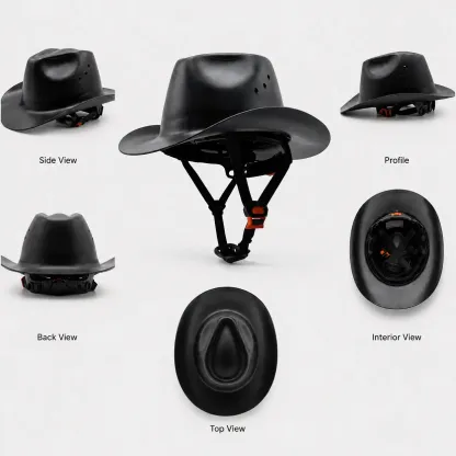 Cowboy Hard Hat for Men Western Style Work Helmet