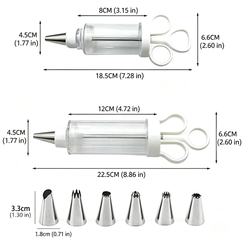 Cake Decorating Syringe Kit