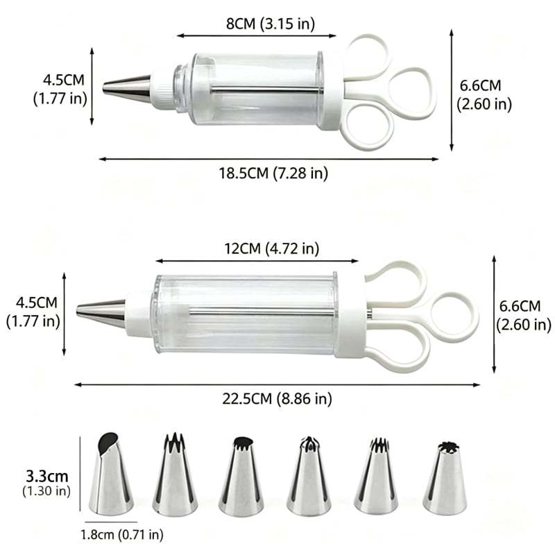 Cake Decorating Syringe Kit