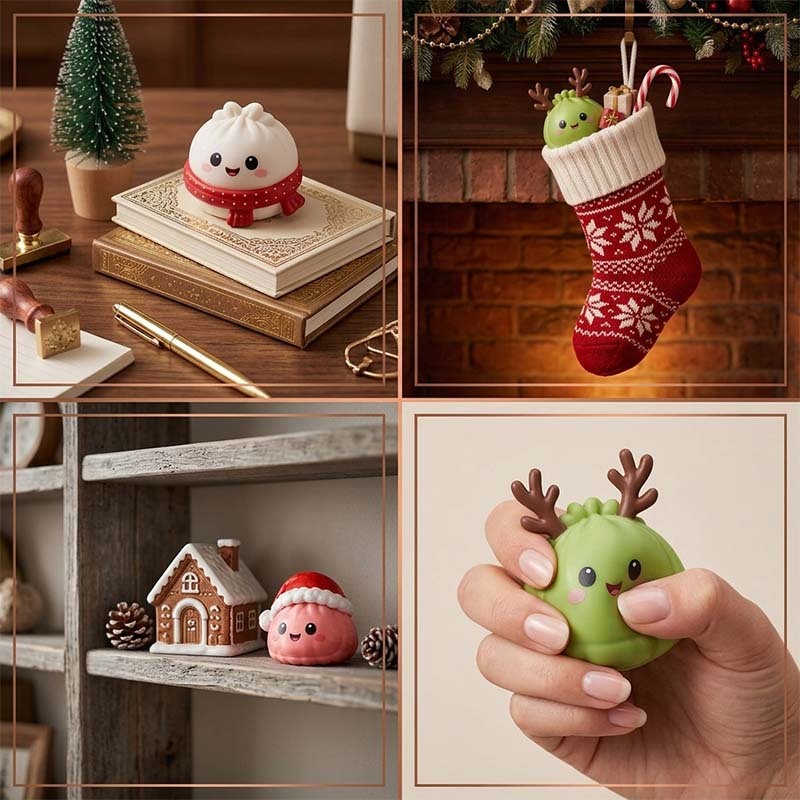 New Christmas Dumpling Squishy Advent Calendar – 24 Surprise Toys