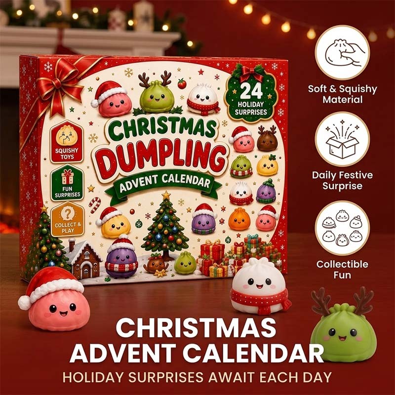 New Christmas Dumpling Squishy Advent Calendar – 24 Surprise Toys