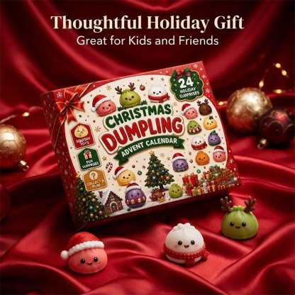 New Christmas Dumpling Squishy Advent Calendar – 24 Surprise Toys
