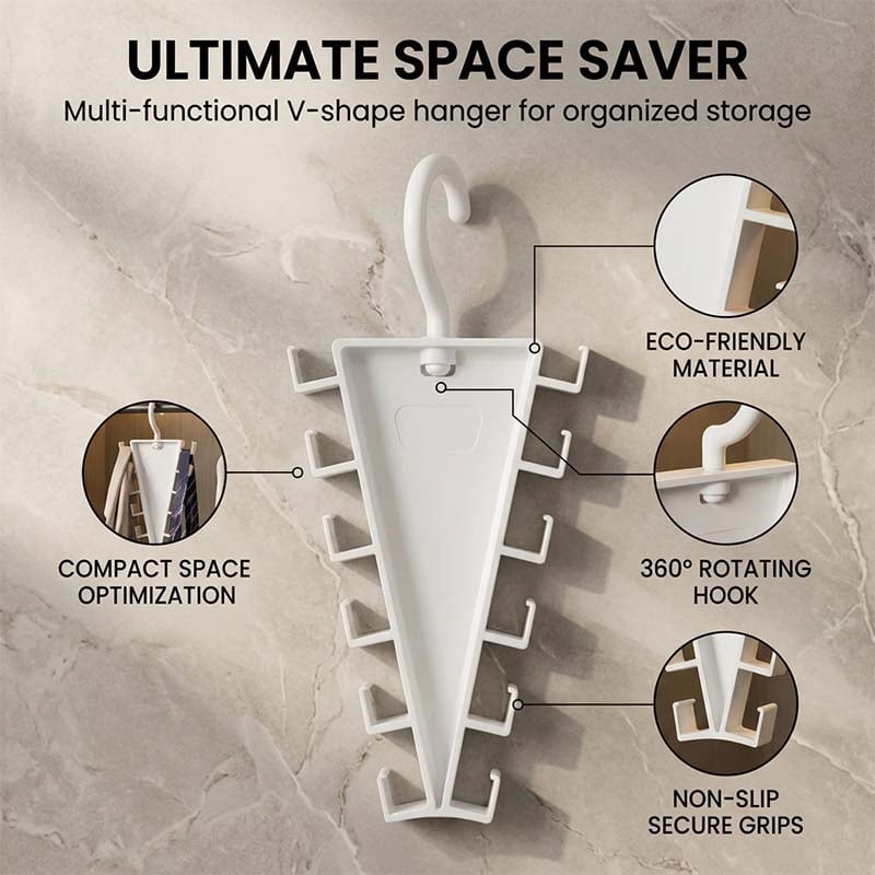 Rotating V-Shaped Accessory Hanger