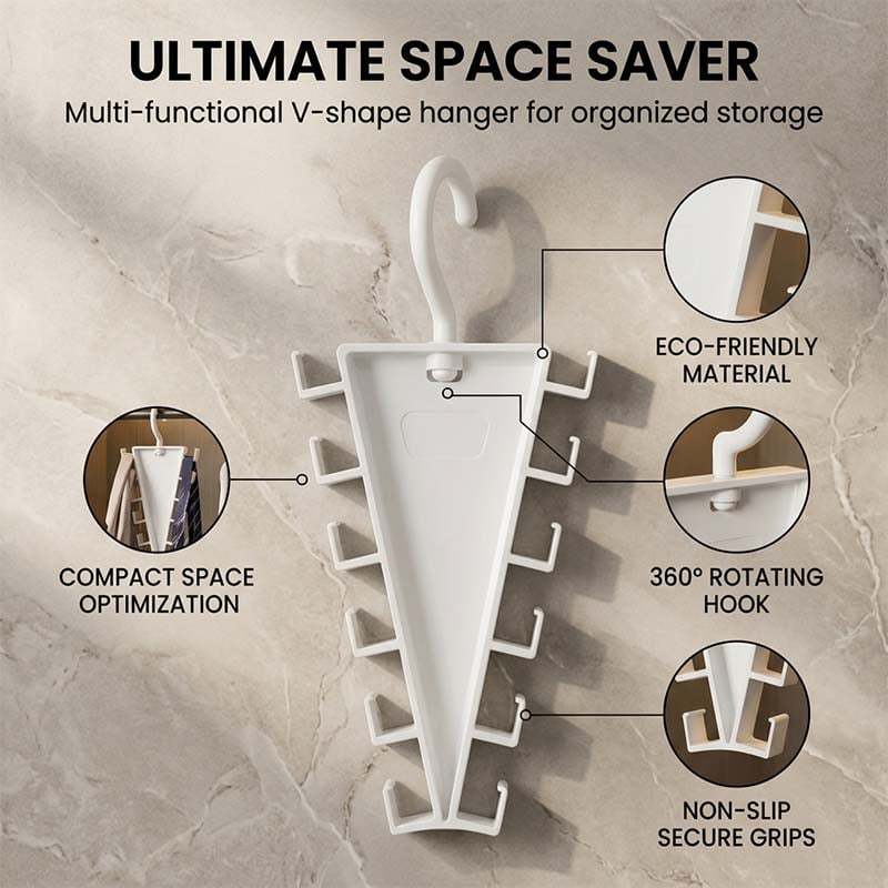 Rotating V-Shaped Accessory Hanger