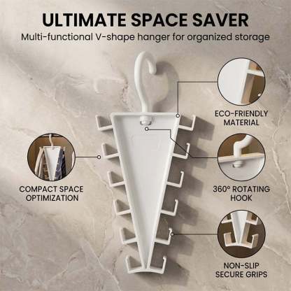 Rotating V-Shaped Accessory Hanger