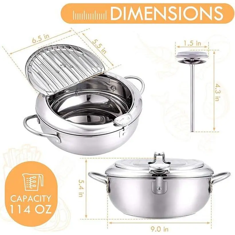 Tempura Deep Fryer Pot