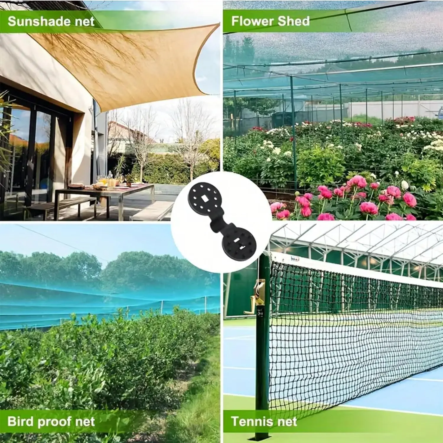Outdoor Heavy-Duty Universal Shade Cloth Clips