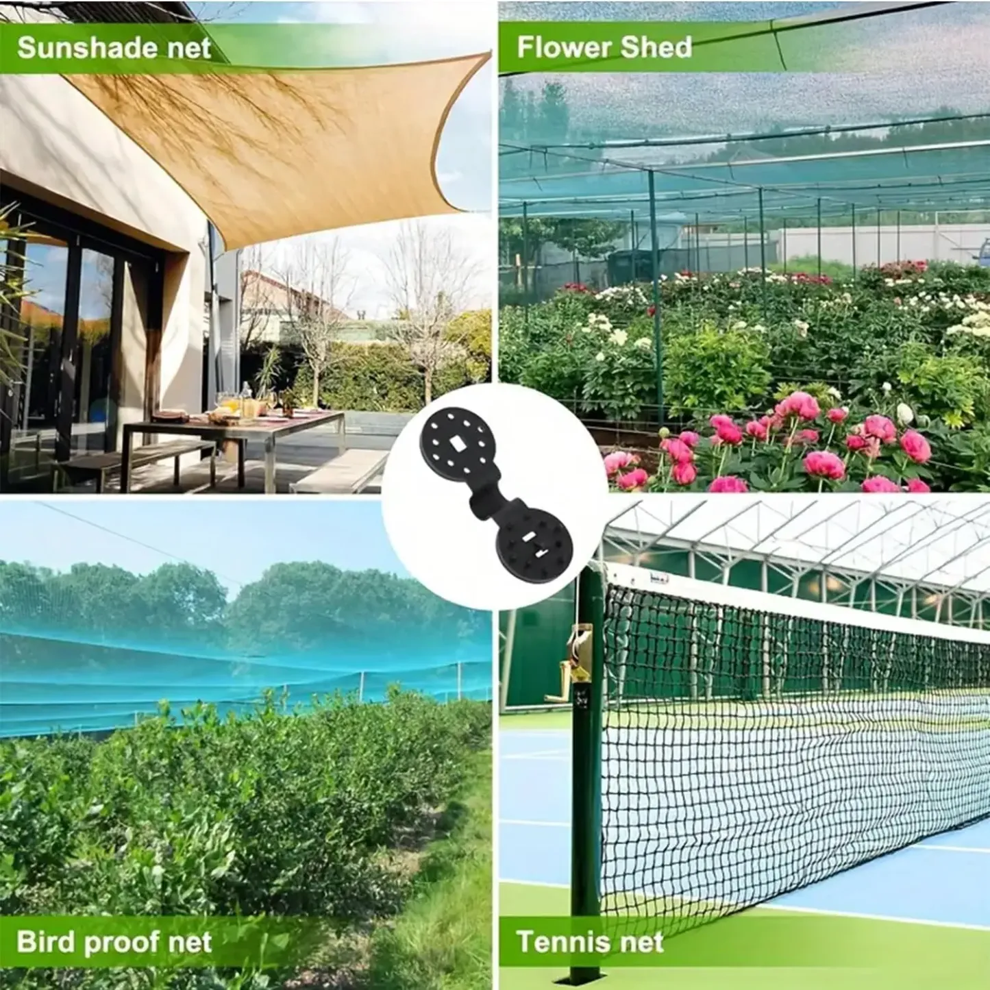 Outdoor Heavy-Duty Universal Shade Cloth Clips