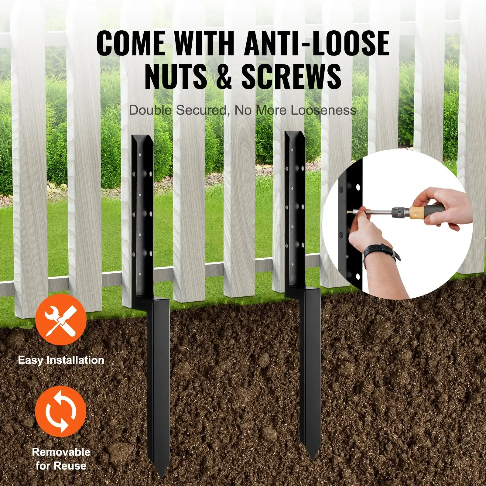 Fence Post Anchor Repair Kit