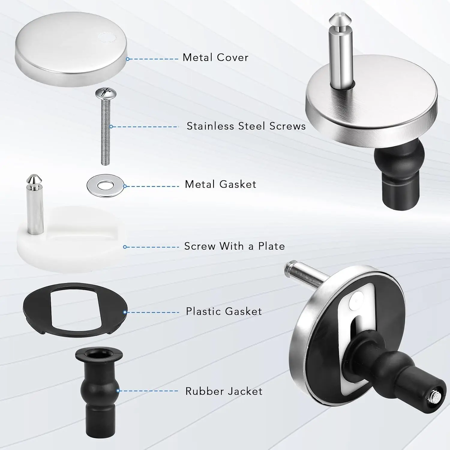 Toilet Seat Hinge Bolts Kit
