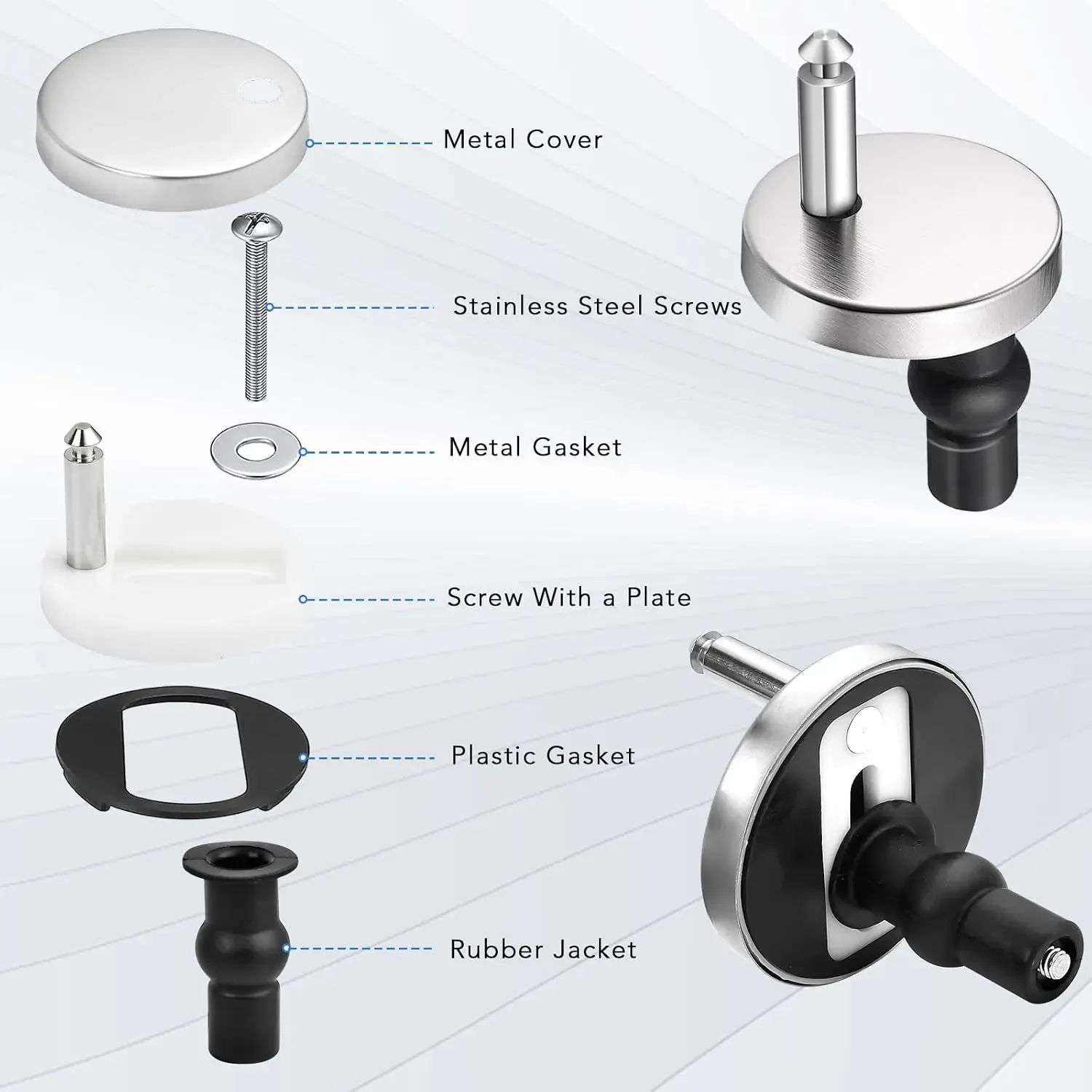 Toilet Seat Hinge Bolts Kit