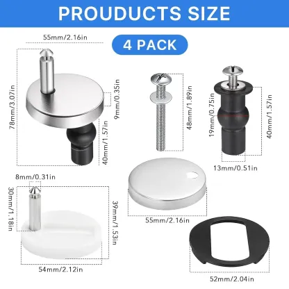 Toilet Seat Hinge Bolts Kit