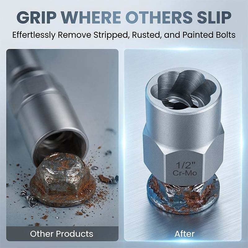 Impact Bolt Nut Extractor Set