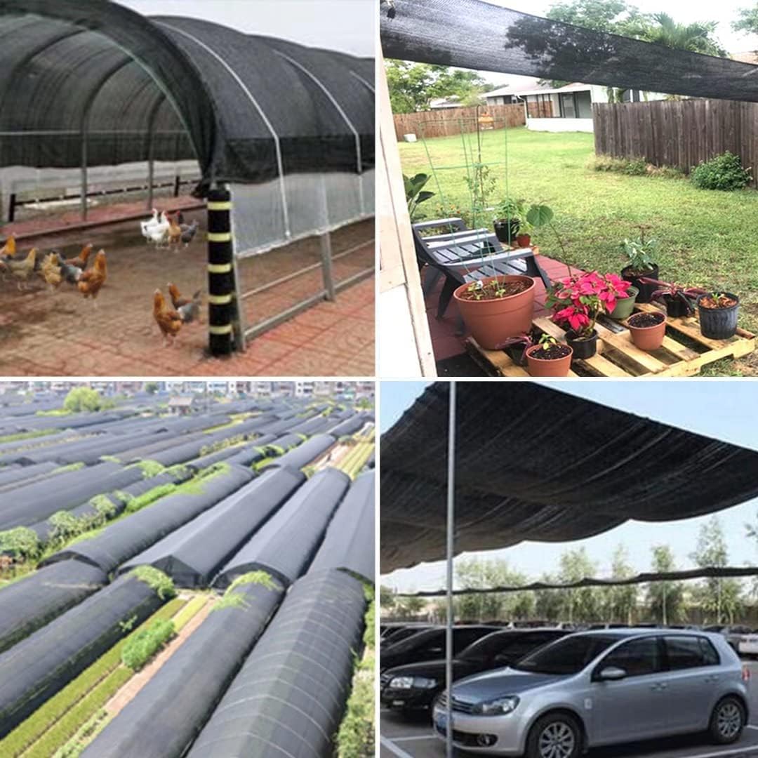 90% Blackout Sun Shade Cloth (Black) 10x13ft,UV-Resistant Shade Net.Heavy-Duty Mesh Shade Net with Reinforced Grommets,Patio, Camping, Garden, Pergola, Greenhouse Summer Essential,Privacy Screen Fence Mesh Shade Net,summervibes outdoorfun.tiktok shop deal