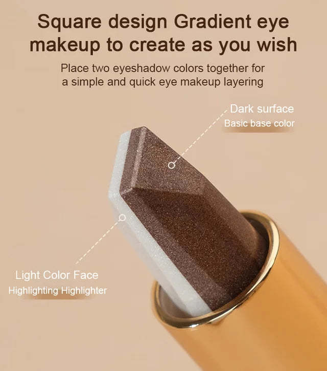 ✨3 Color Gradient Eyeshadow Stick | One Swipe Instant Gradient Eye Makeup, Brush-Free Design
