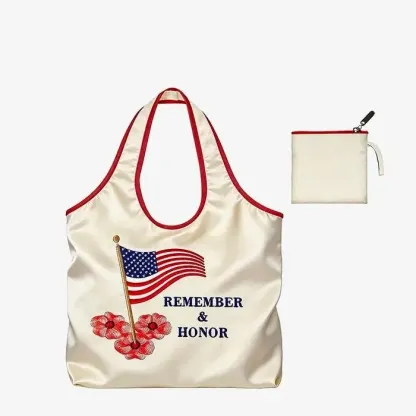 American Flag Tote Bag for Women Vintage Patriotic Western Shoulder Purse with Braided Top Handles
