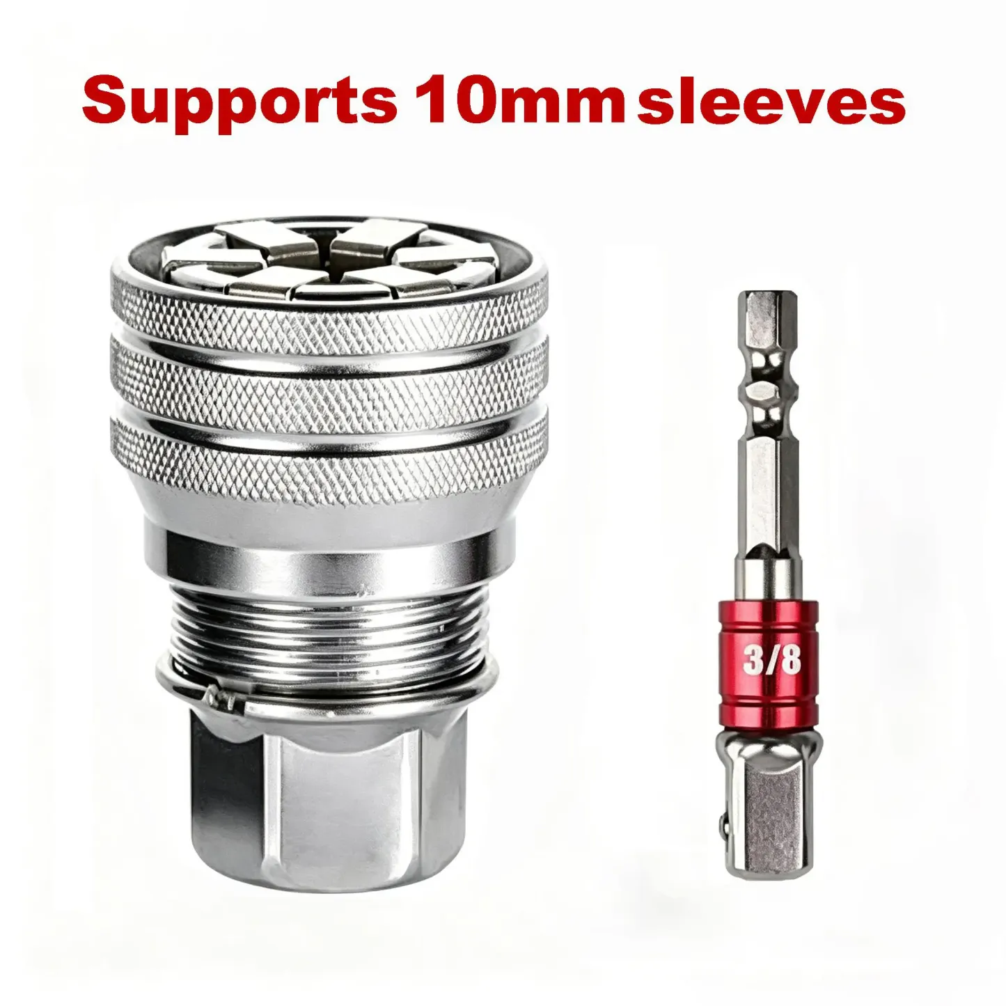 Multi-Function Universal Socket Wrench Tool - Universal Maintenance Tool, Adjustable Universal Socket Wrench, Universal Socket Tool for 3/8" Drive Ratchet Torque Wrench & Power Drill (Connecting rod random color) Fathers Day Gift