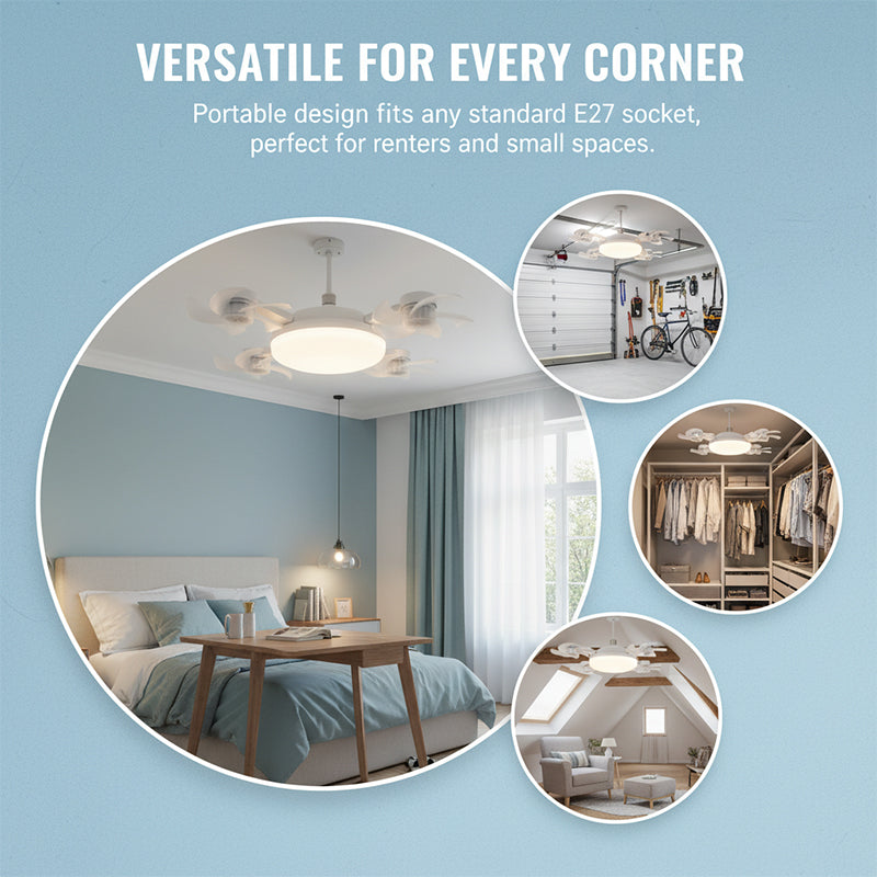 Remote Control Ceiling Fan Light Bulb