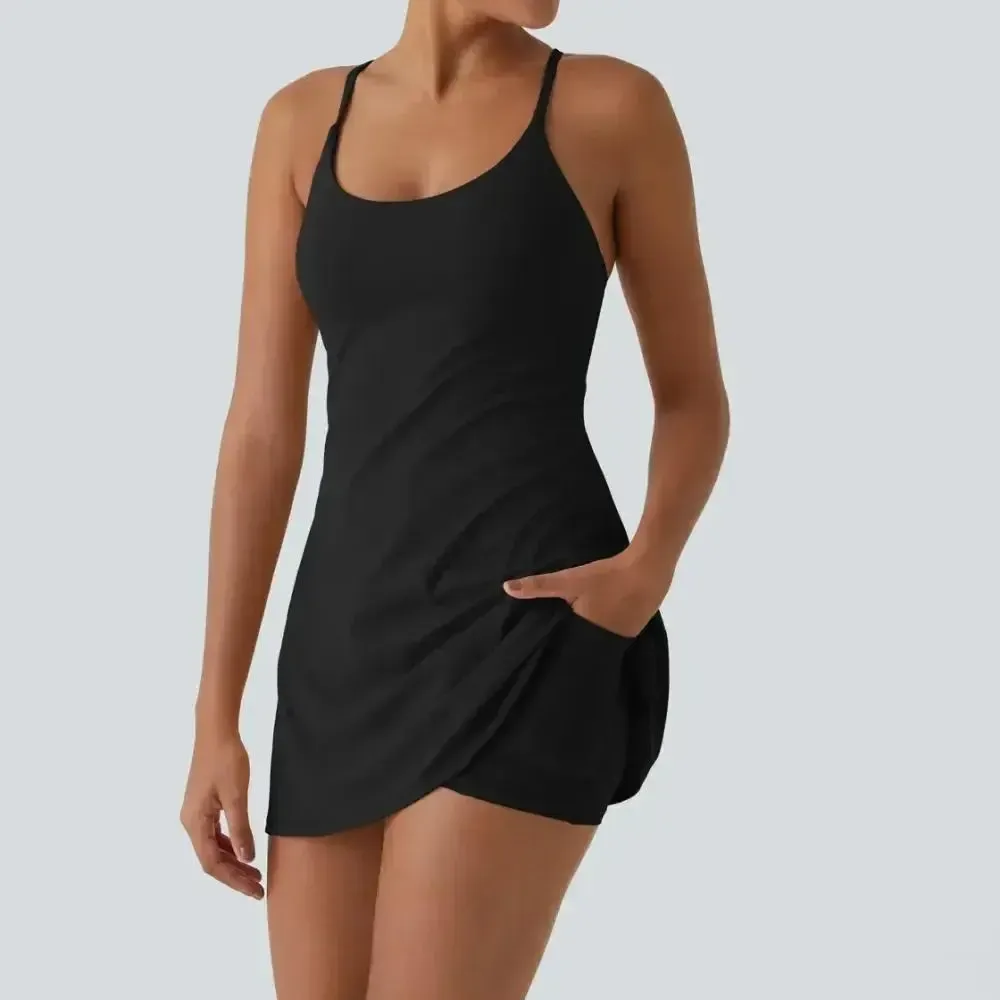 😍Promotion Day💥Backless Sleeveless Dresses With Pockets