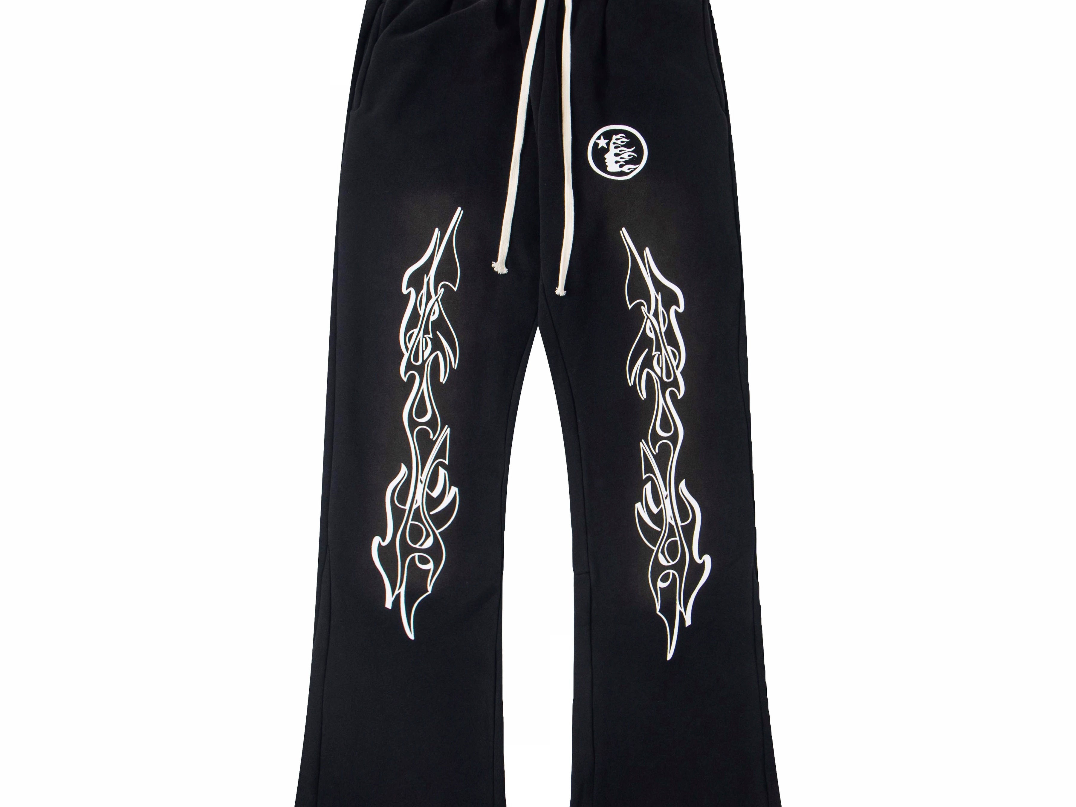 Tribal Flame Streetwear Sweatpants – Unisex Relaxed Fit Joggers