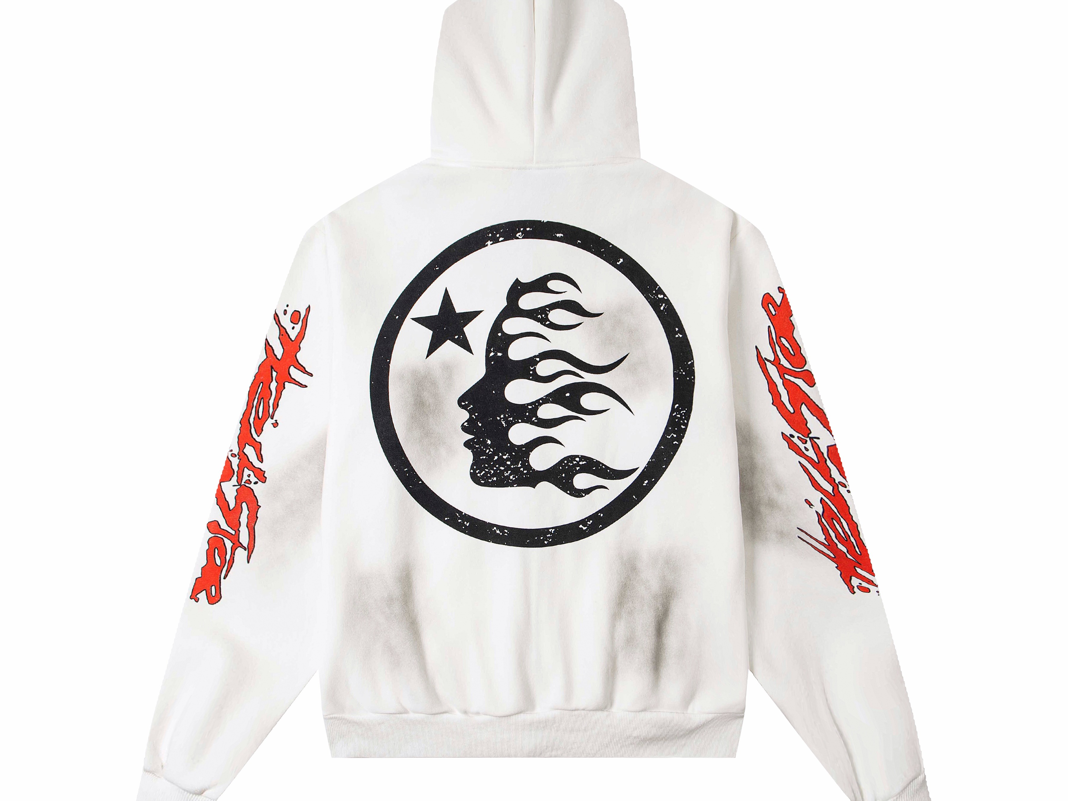 Hellstar Records Zip-Up Hoodie – Vintage Flame Graphic Streetwear Jacket