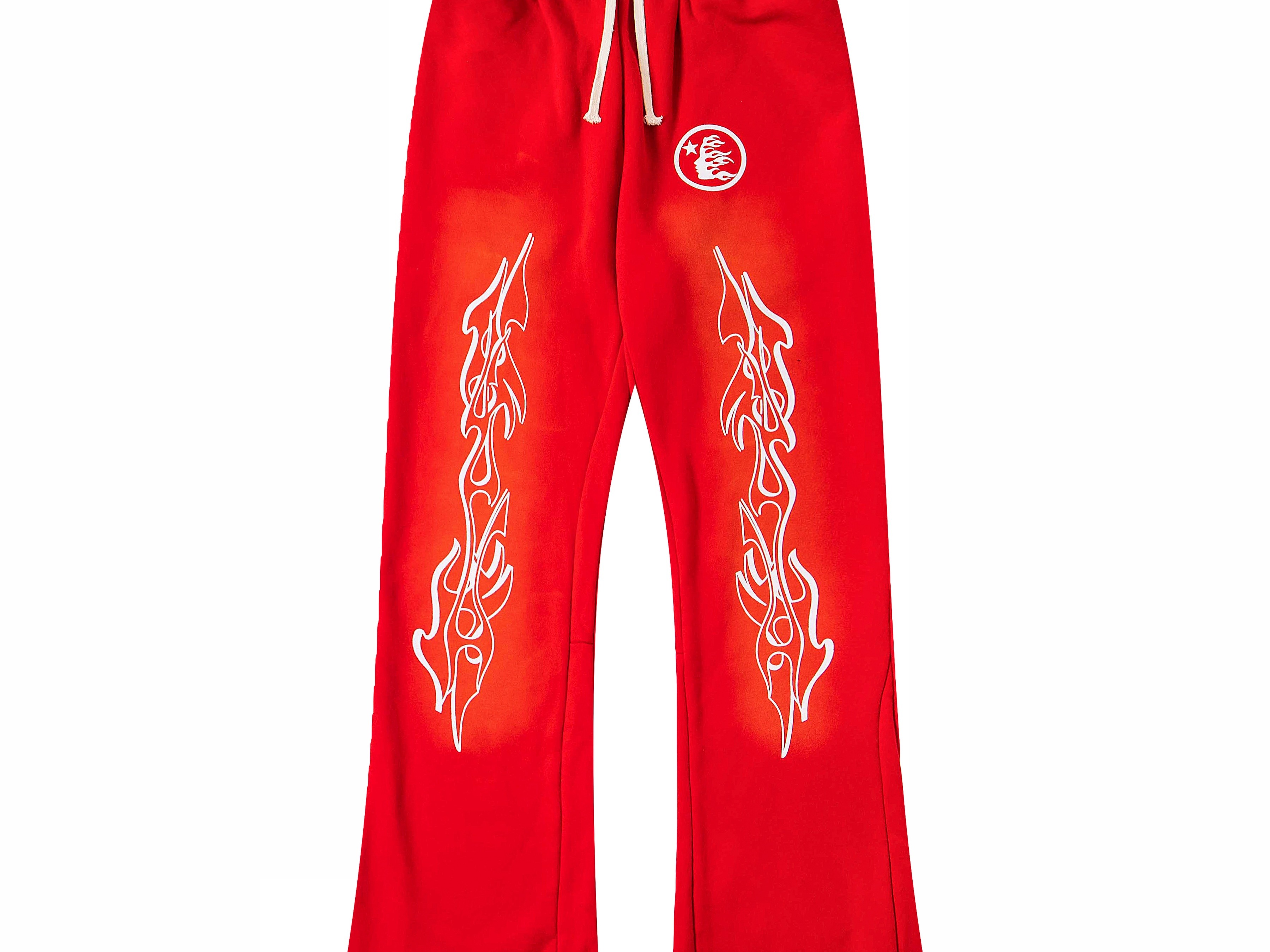 Tribal Flame Streetwear Sweatpants – Unisex Relaxed Fit Joggers