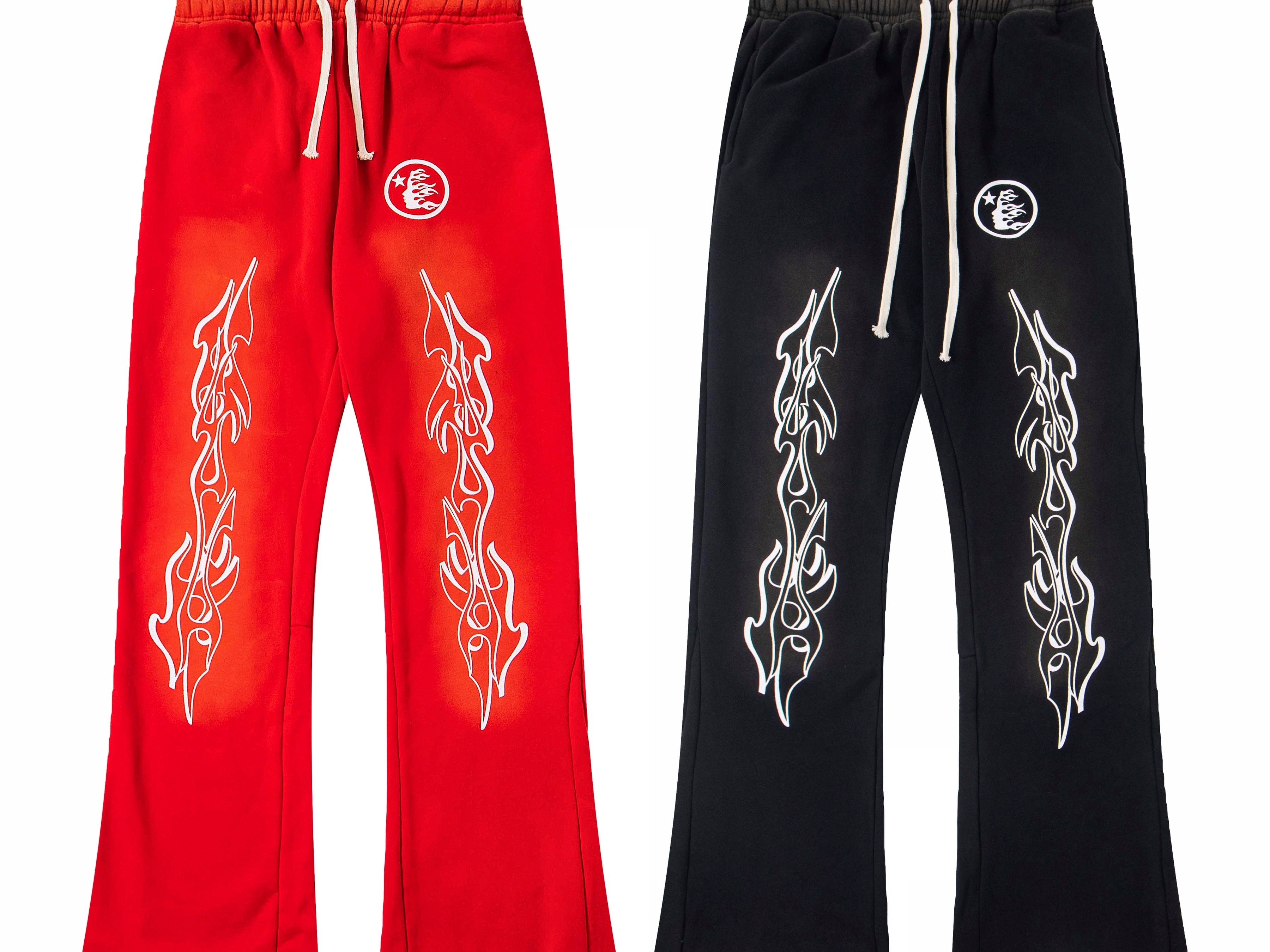 Tribal Flame Streetwear Sweatpants – Unisex Relaxed Fit Joggers